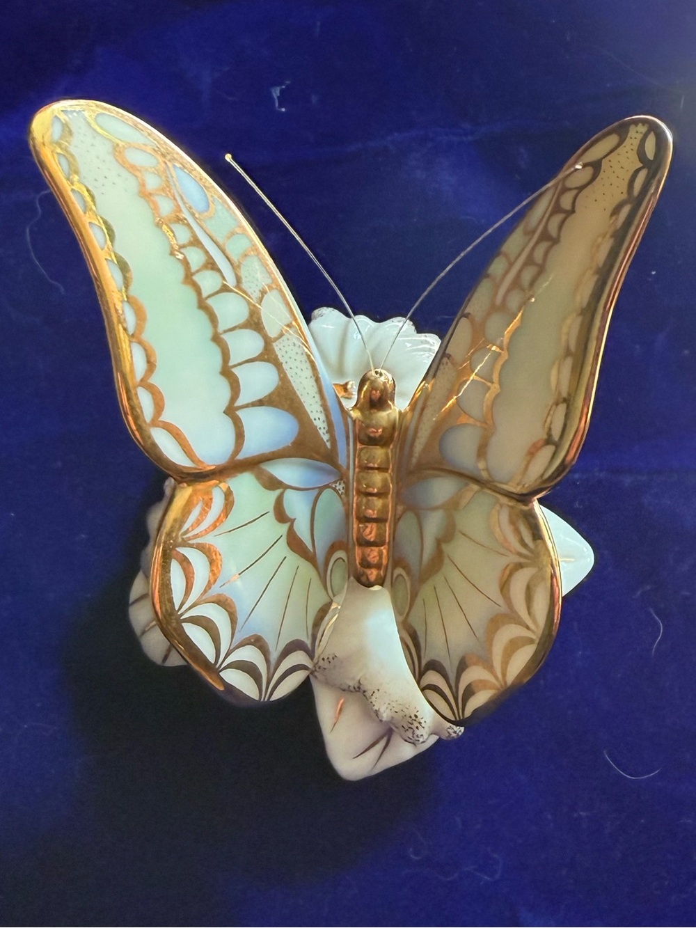 Lenox porcelain butterfly in delicate gold-accented wings crafted fine china